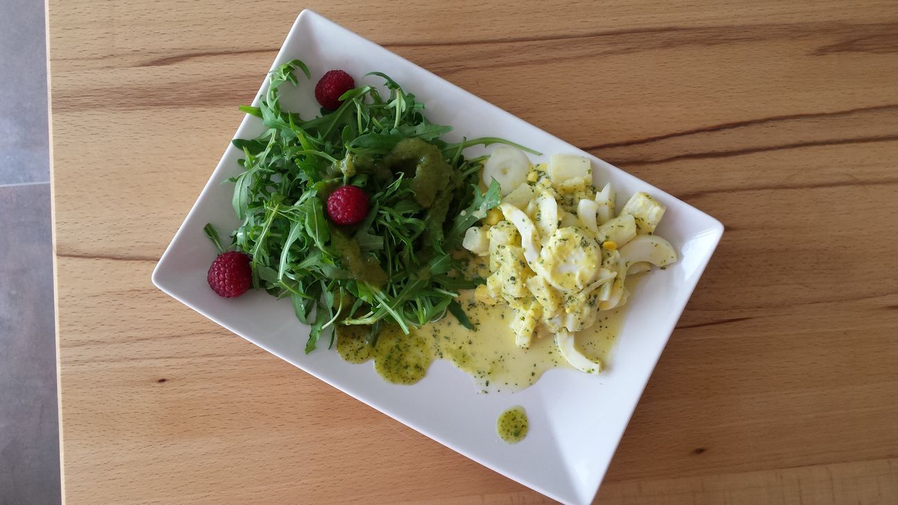 Feldsalat und Eiersalat
